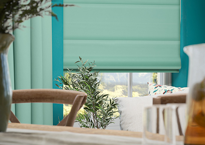 Ascot, Duckegg - Roman Blind - Image 5